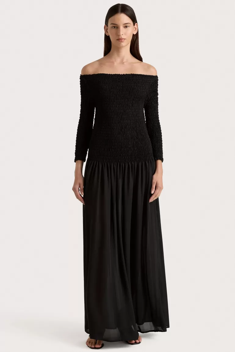 Cheap Faithfull the Brand Amandine Maxi Dress Black