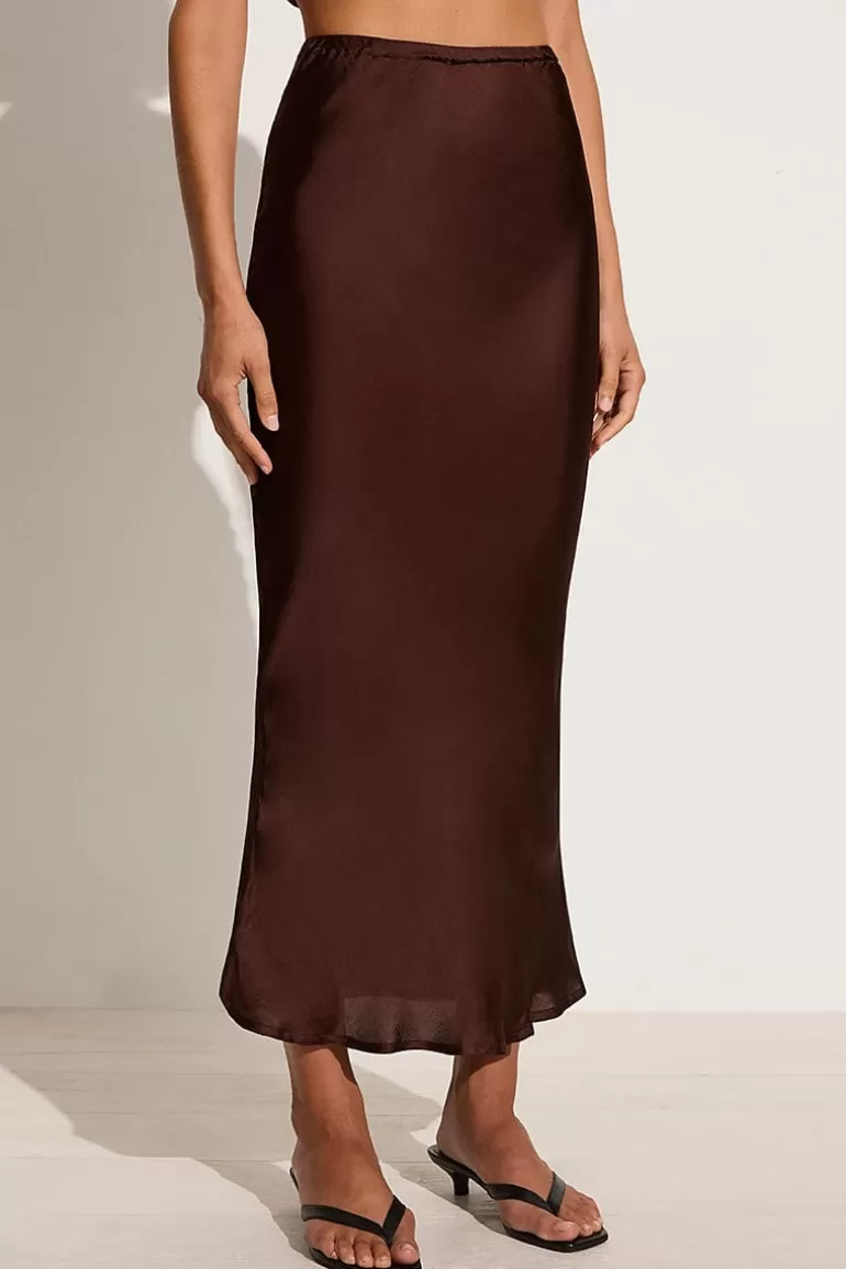 Best Faithfull the Brand Ancora Skirt Dark Truffle - Final Sale