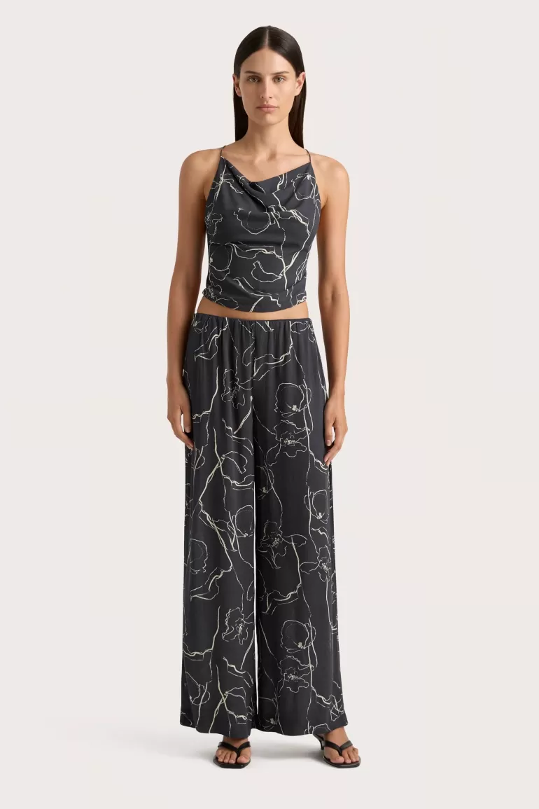 Shop Faithfull the Brand Aurelie Pant Calla Charred Navy