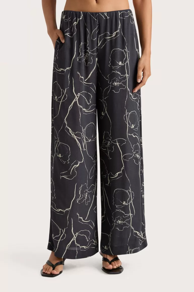 Shop Faithfull the Brand Aurelie Pant Calla Charred Navy