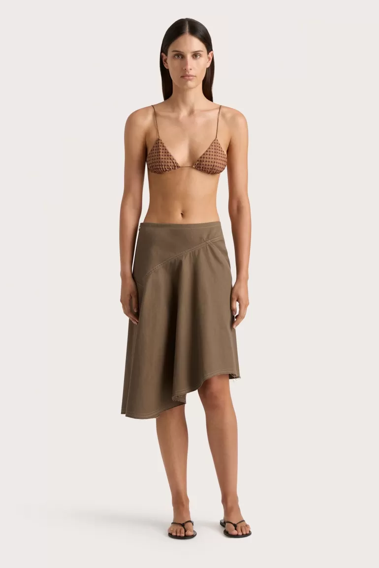 Clearance Faithfull the Brand Calais Skirt Walnut