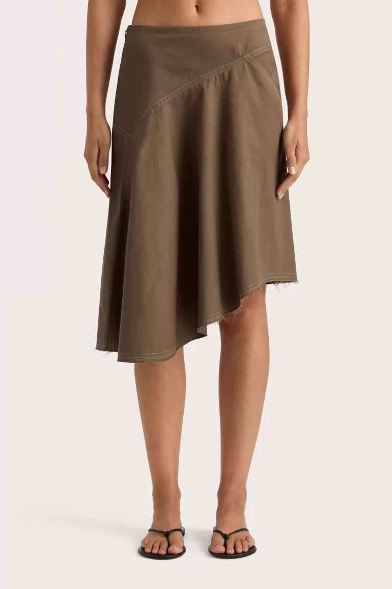 Clearance Faithfull the Brand Calais Skirt Walnut