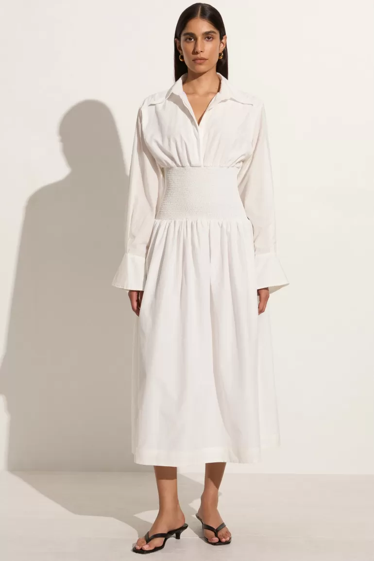 Store Faithfull the Brand Cervo Midi Dress White