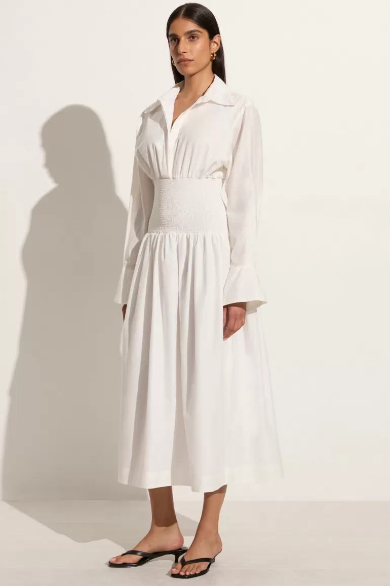 Store Faithfull the Brand Cervo Midi Dress White