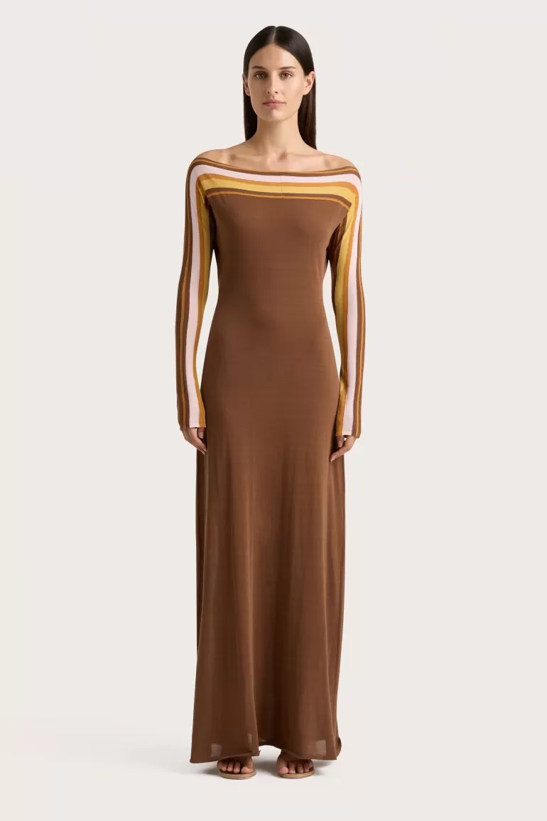 Online Faithfull the Brand Citara Maxi Dress Cocoa