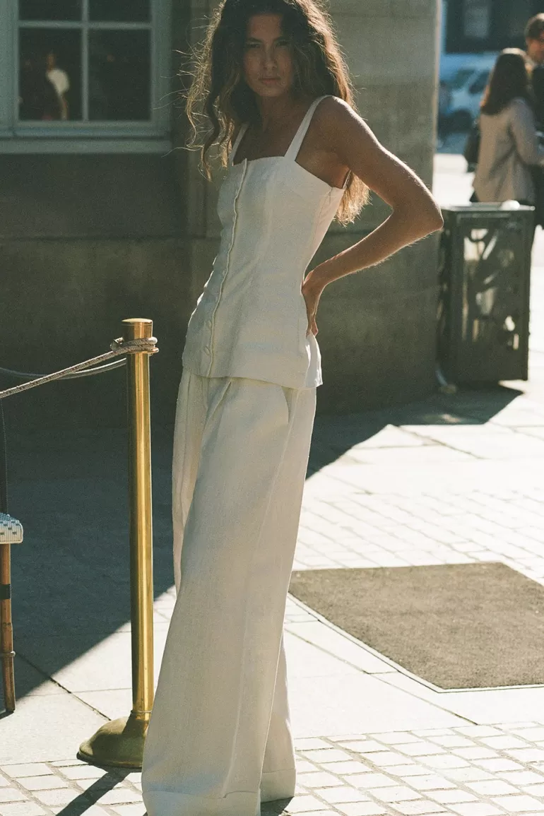 Hot Faithfull the Brand Clove Trouser White