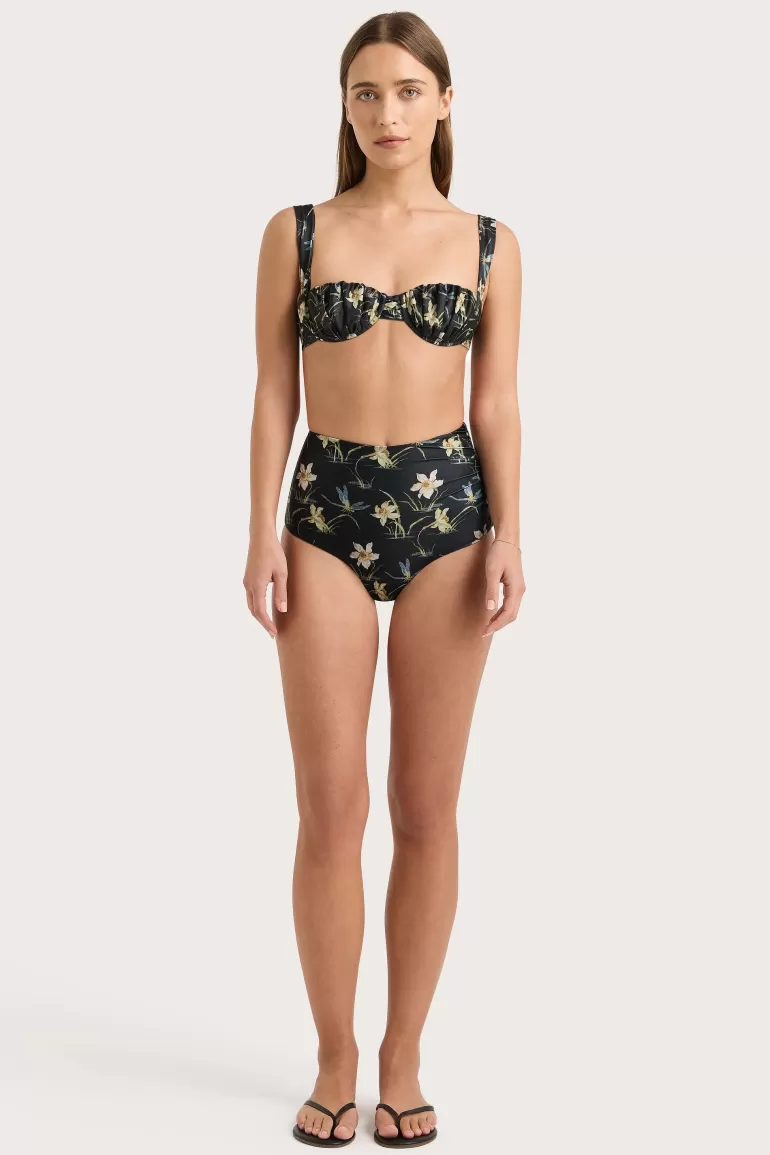 Best Faithfull the Brand Emily Bikini Top Daffodil Print