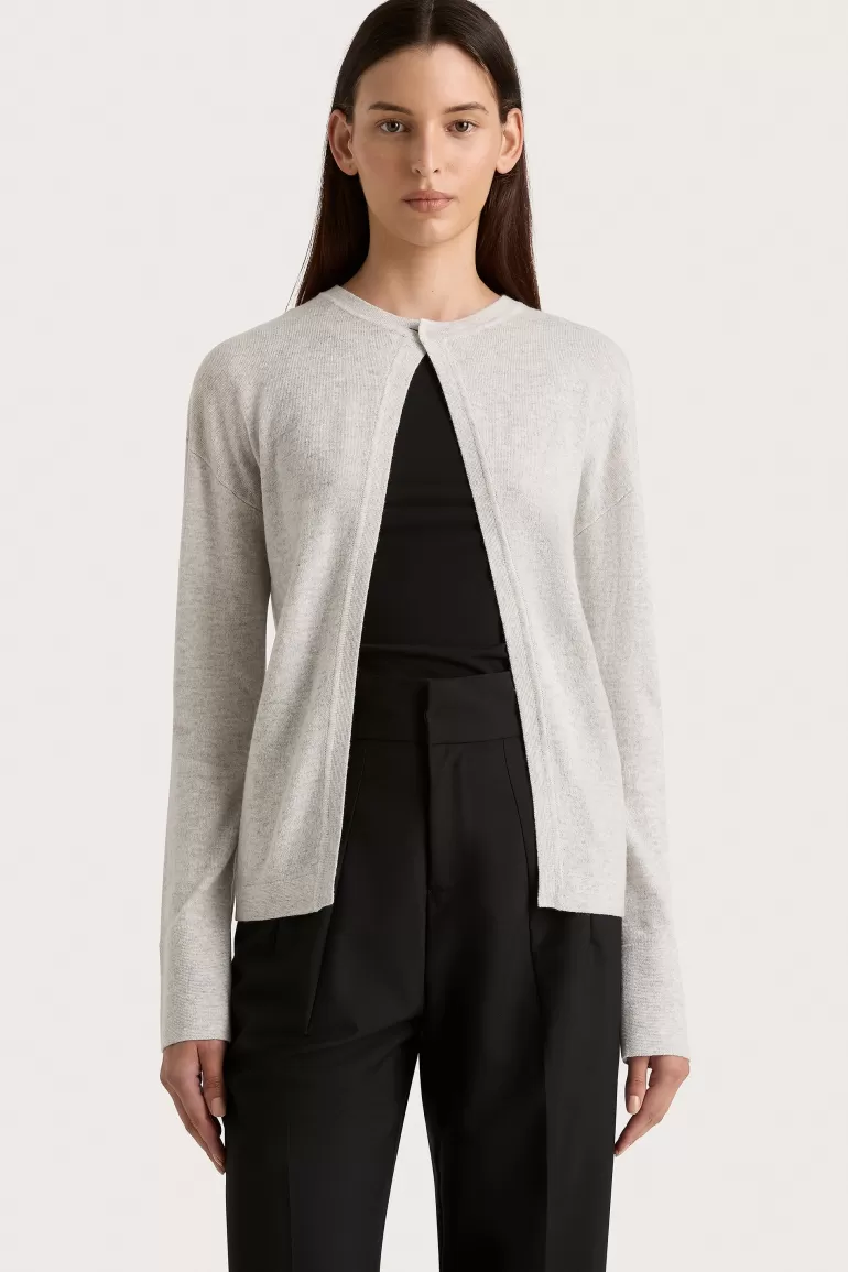 Cheap Faithfull the Brand Frederikke Cashmere Cardigan Grey Marle