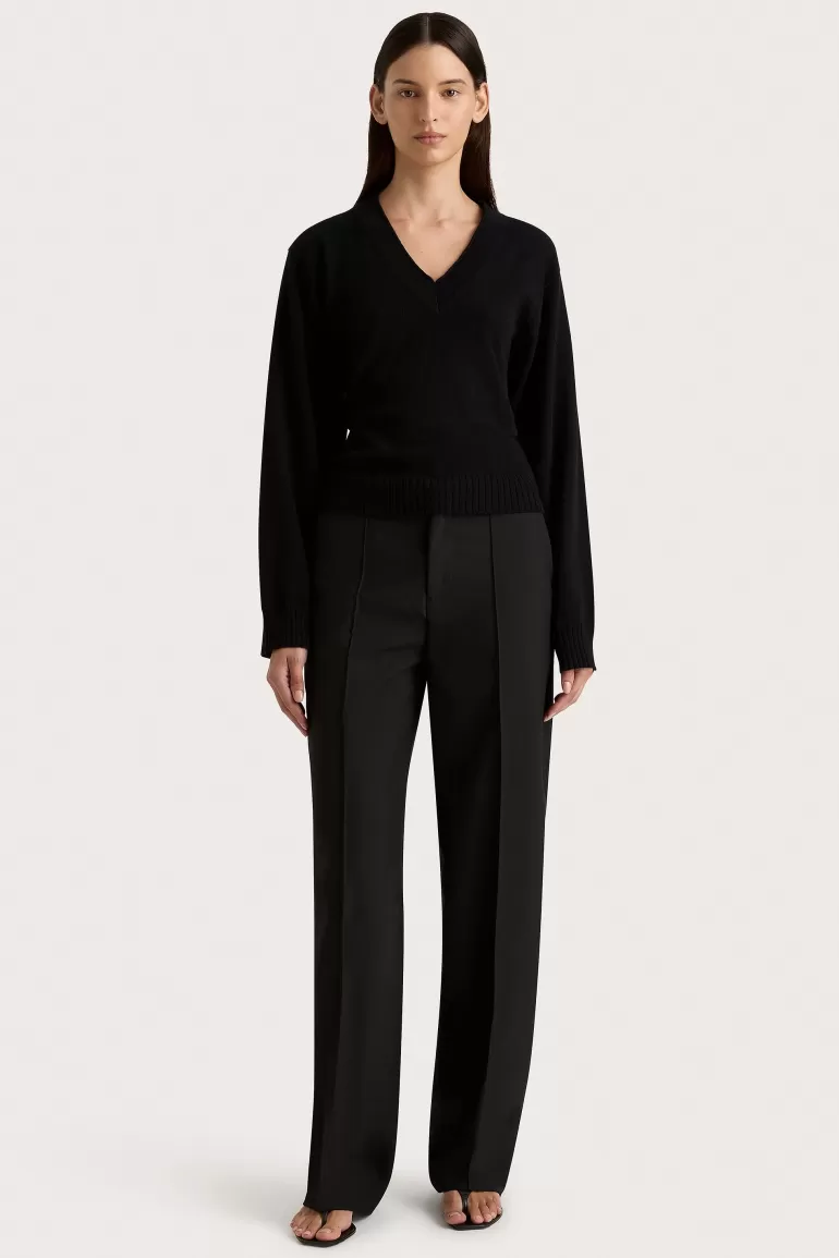 New Faithfull the Brand Frederikke Cashmere Sweater Black