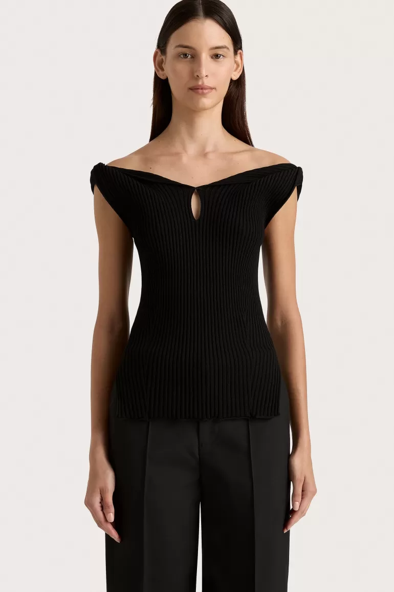 Best Faithfull the Brand Heidi Knit Top Black