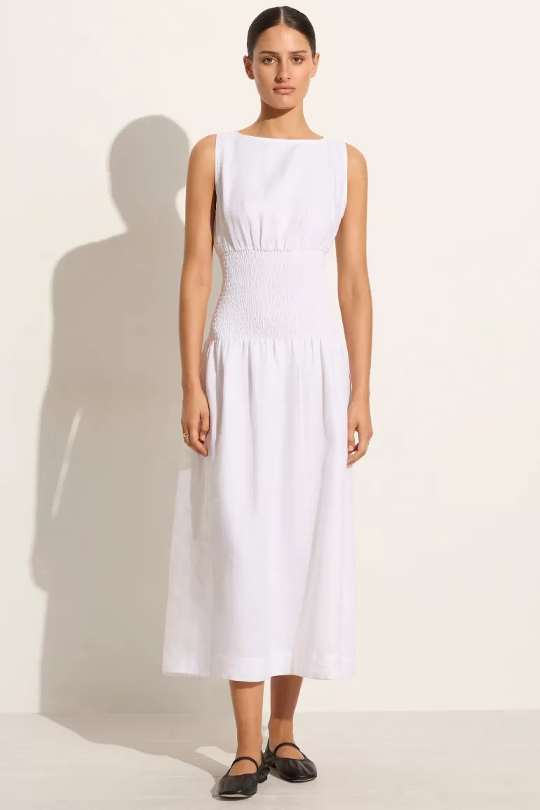 Best Faithfull the Brand La Canella Midi Dress White - Final Sale