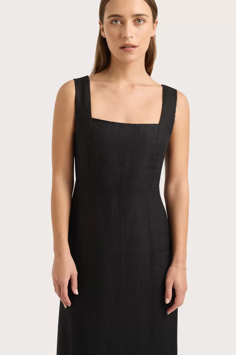 Best Sale Faithfull the Brand Lais Midi Dress Black