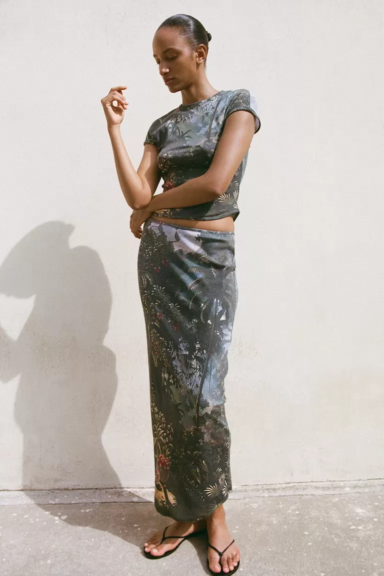 Best Faithfull the Brand Loire Skirt Balinese Landscape