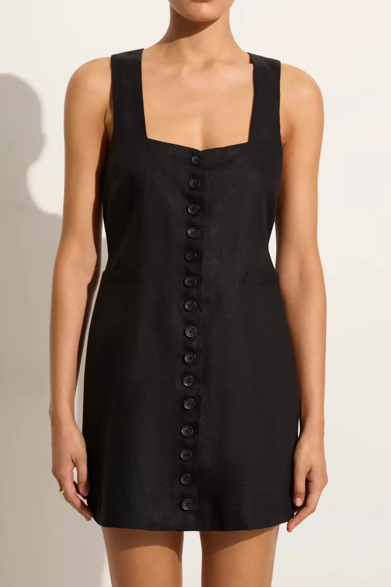 Online Faithfull the Brand Marinia Mini Dress Black