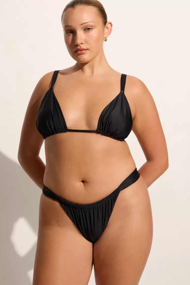 Best Faithfull the Brand Mary Bikini Top Black - Final Sale