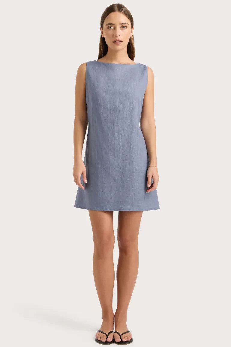 Discount Faithfull the Brand Nazarit Mini Dress Cornflower Blue