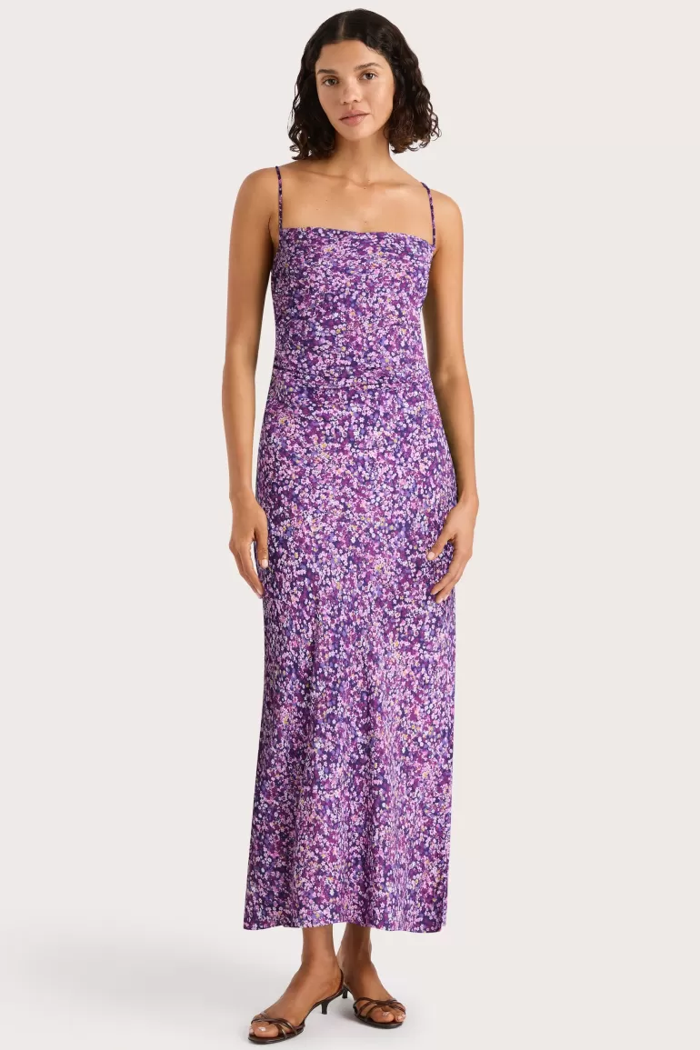 Best Sale Faithfull the Brand Rosas Midi Dress Meander Micro Purple