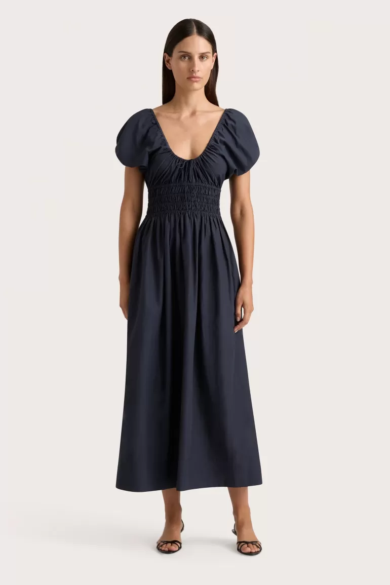 Best Faithfull the Brand Seine Midi Dress Midnight