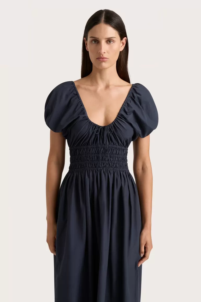 Best Faithfull the Brand Seine Midi Dress Midnight