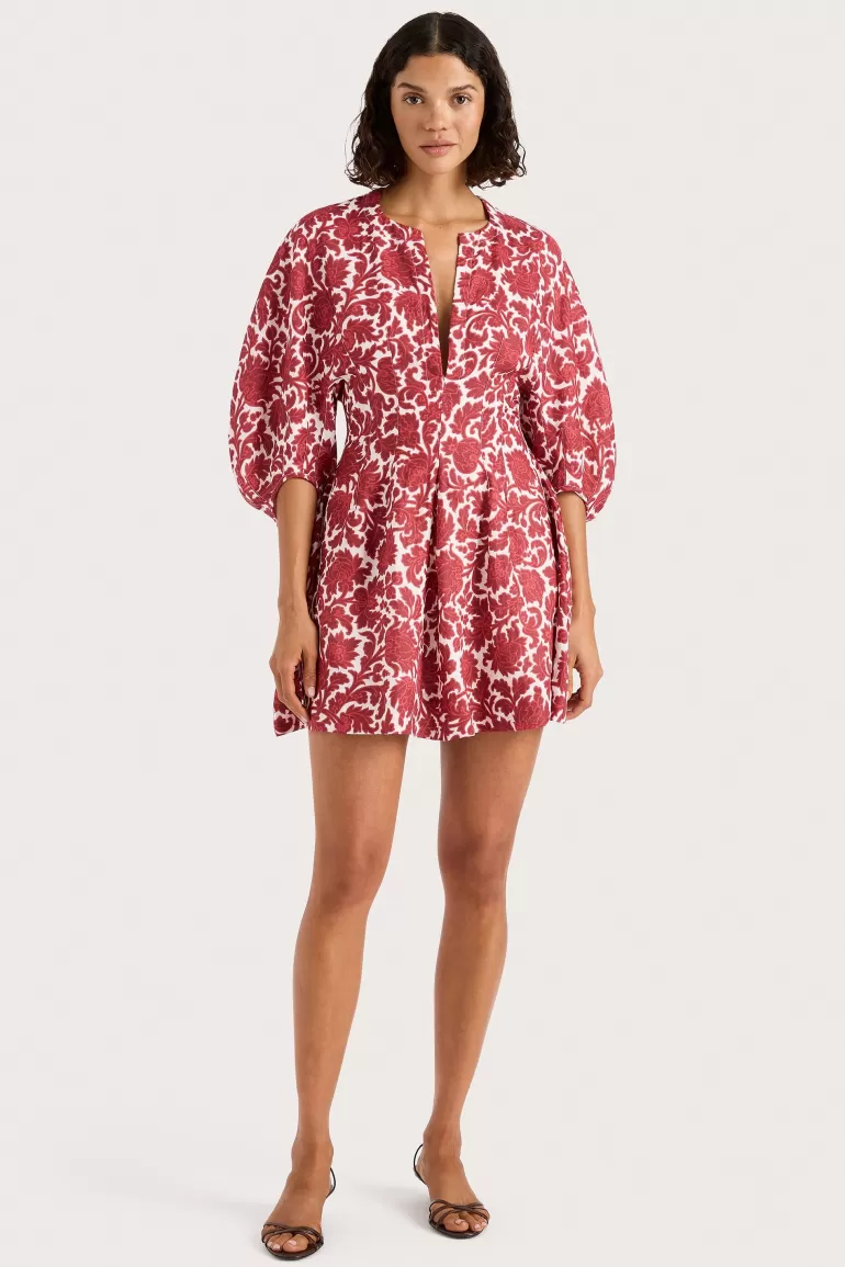 Cheap Faithfull the Brand Soleil Mini Dress Heuchera Print