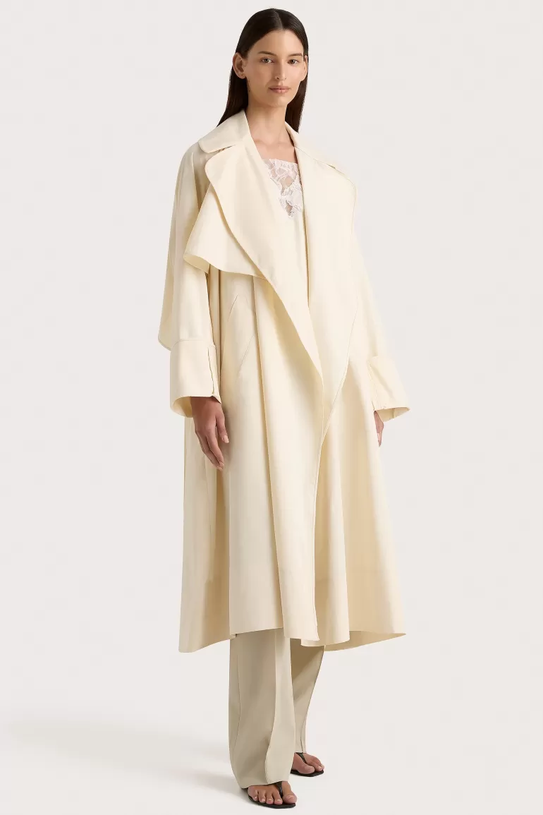 Clearance Faithfull the Brand Vanze Coat Off White