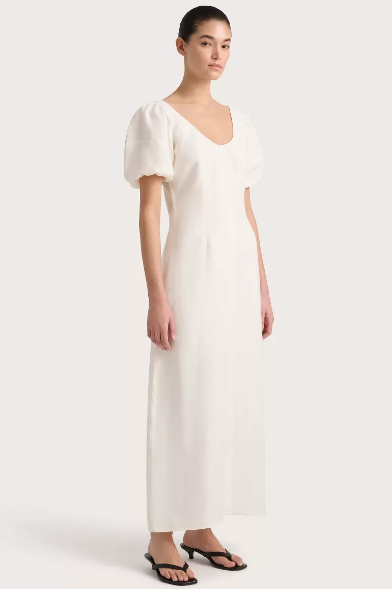 Shop Faithfull the Brand Vence Midi Dress White