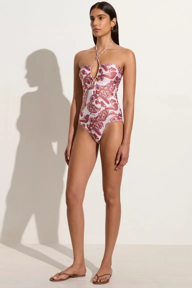 Shop Faithfull the Brand Viviana One Piece Alessia Paisley - Final Sale